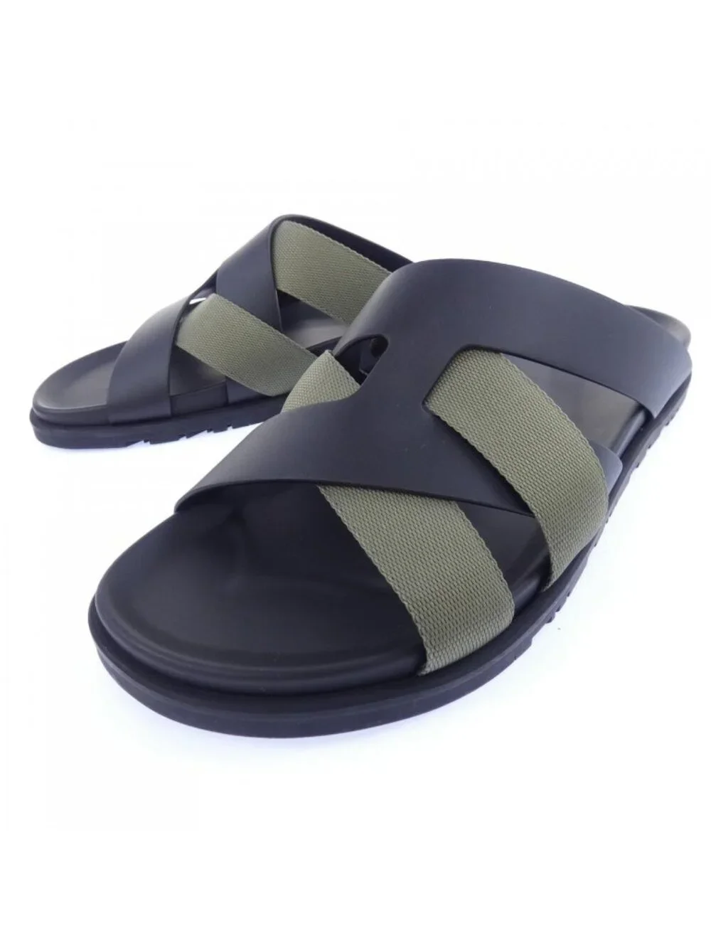 Hermes Casimir Sandals Black